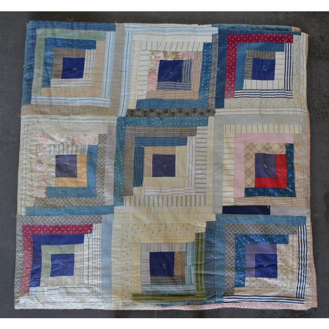 This beautiful Log Cabin quilt features the classic Barn Raising layout, one of the most iconic and sought-after...
