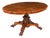 Antique Oval Tilt Top Loo Dining Table in Burr Walnut, 1800s For Sale
