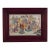 Late 20th Century Chinese Jingdezhen Famille Rose "18 Arhats" Porcelain Plaque - Framed For Sale