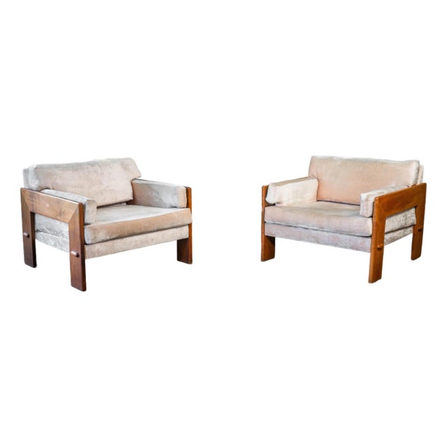 1960s Adrian Pearsall for Craft Associates Lounge Chairs - A Pair For Sale