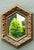 Vintage Italian Hexagonal Carved Wood Mirror For Sale - Image 12 of 12