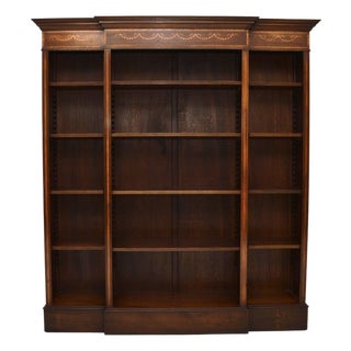 Antique Sheraton Open Bookcase, 1930 For Sale