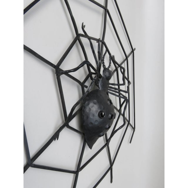 Black Iron Wall Decoration Spider, 1950s For Sale - Image 11 of 18