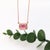 Red Timeless Ruby Necklace w Earth Mined Diamonds in Solid 14K Rose Gold EM 7x5mm For Sale - Image 8 of 10