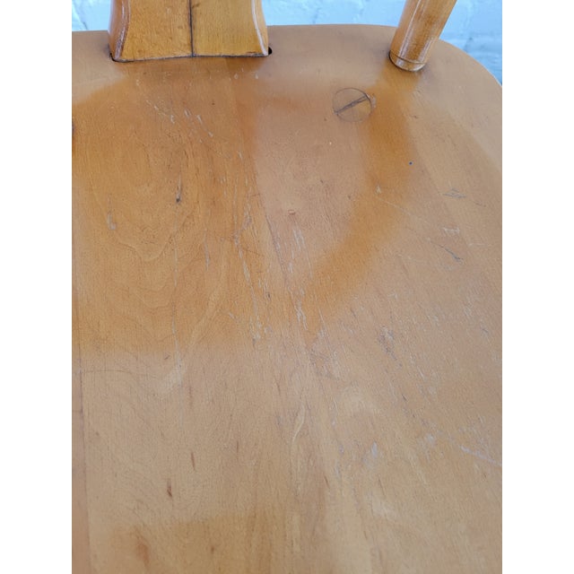 1950s Maple Dutch Brutalist Style Dining Chairs, Set of 6 For Sale - Image 13 of 15