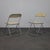 Plia Folding Chairs by Giancarlo Piretti for Castelli, 1970s, Set of 2 For Sale - Image 12 of 12