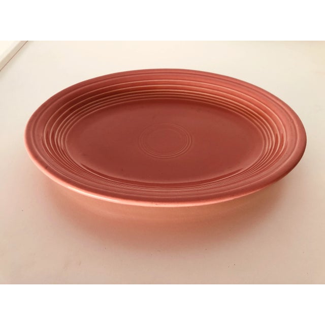 90's Vintage Oval Platter 11.5"L X 8.90"W , Makers mark Reads "Fiesta HLC USA , Homer Laughlin China Co.Lead Free"...