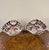 Quality unusual pair of antique Japanese imari shaped plates, having an unusual pair of shaped antique Japanese imari...