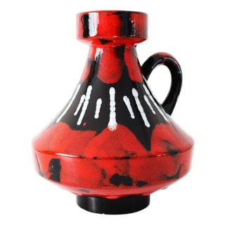 Fat Lava 2024-18 Vase from Ilkra Keramik, 1960 For Sale