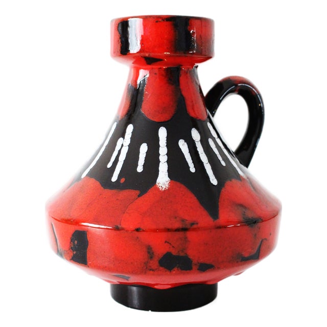 Fat Lava 2024-18 Vase from Ilkra Keramik, 1960 For Sale