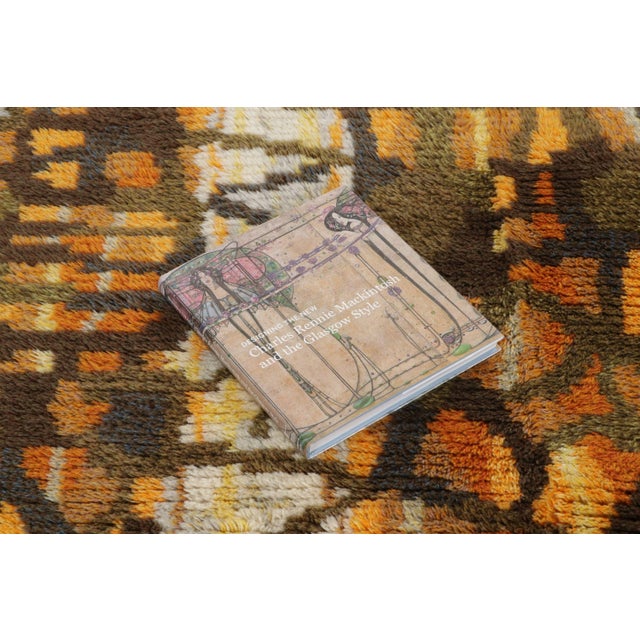 Vintage Swedish Rya Wool Rug in Fall Hues by Rug & Kilim, 1950-1959 For Sale - Image 9 of 9