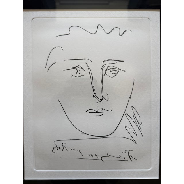 "Age de Soleil" by Pablo Picasso; original signed in the plate restrike etching on wove paper. This classic print has been...