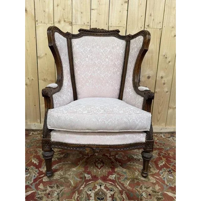 Wood Napoleon III Armchair in Wood For Sale - Image 7 of 7