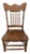 Antique Oak Press-Back Dining Chair, Circa 1890s–1910s For Sale