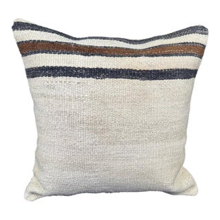 Turkish Hemp Pillow Cushion Natural Beige Black Cushion Cover 20x20 For Sale