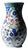 Handmade Ceramic “Armudi” Vase (30cm) – Elegant Pear Shape with Purple & Red Spring Flowers – Romantic Home Decor For Sale