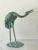 Metal Mid Century Bronze Table Top Sculpture of Cranes - a Pair For Sale - Image 7 of 12