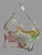 Murano Italy Martini Art Glass Wedding Favor Basket In very nice original condition showing some typical age-appropriate...