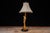Late 20th-century Art Deco Revival table lamp executed in the manner of Demétre Chiparus and inspired by the...