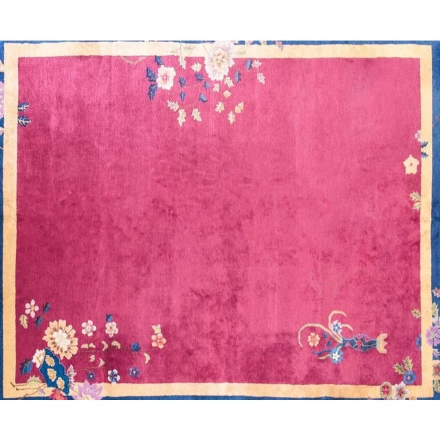 Early 20th Century Chinese Art Deco Rug For Sale In Chicago - Image 6 of 12