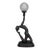 Vintage Art Deco Nude Women Globe Figural Table Lamp For Sale