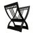 Arts & Crafts Style Solid Metal Log Holder / Magazine Rack For Sale