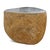 Solid heavy vintage stone boulder outdoor side table or stool. Rustic organic modern piece. Each is unique with natural...