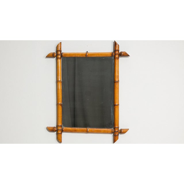 Amber 19th Century France Amber Wood Mirror For Sale - Image 8 of 10