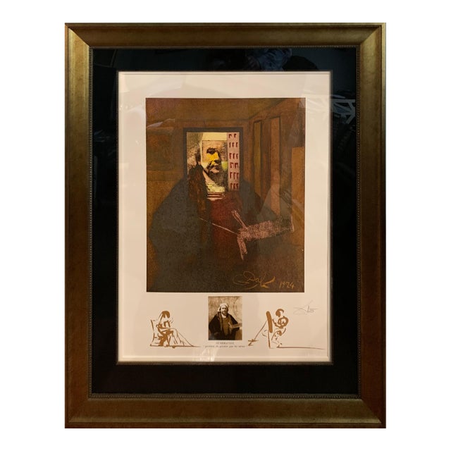 Rembrandt (Portrait Du Peintre Par Lui-Meme) by Salvador Dali For Sale