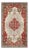 Layered Medallion Vintage Turkish Area Rug Oushak With Geometric Motifs For Sale
