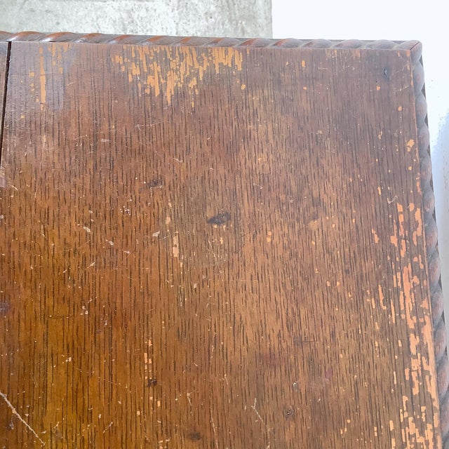 Antique Wooden Accent Table With Ball-and-Claw Feet For Sale In Philadelphia - Image 6 of 18
