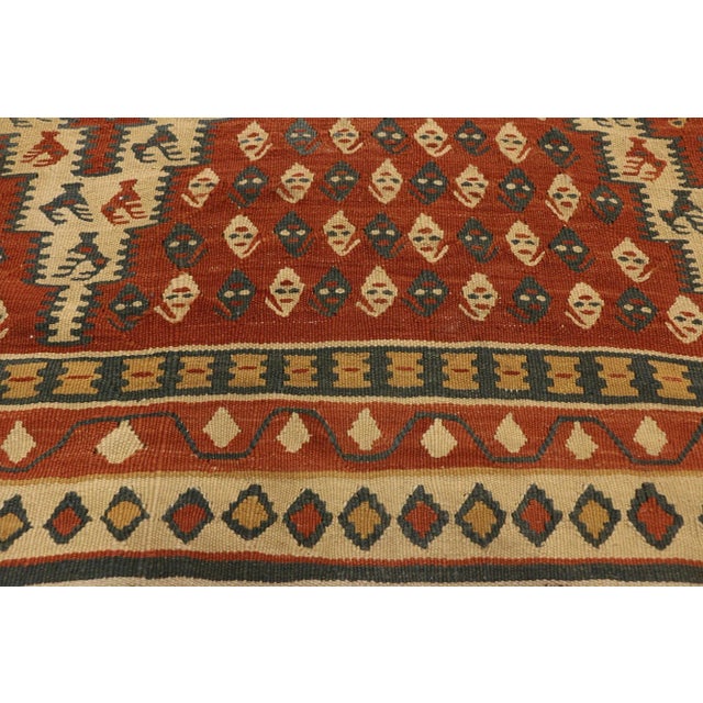 Vintage Persian Kilim Rug - 06'06 X 11'09 For Sale - Image 4 of 8