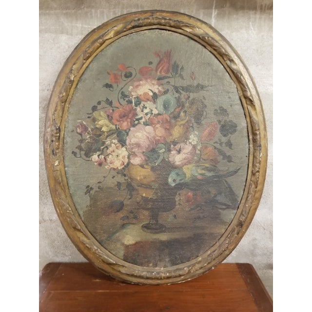 18th Century Italian Floral Painting For Sale - Image 11 of 12