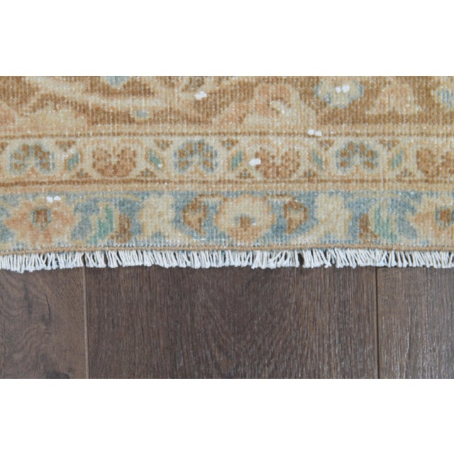 Persian 1970s Vintage Persian Handknotted Wool Orange Oversize Area Rug For Sale - Image 3 of 11