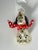 Vintage European Mercury Glass Dalmatian Dog Figurine Handpainted.
