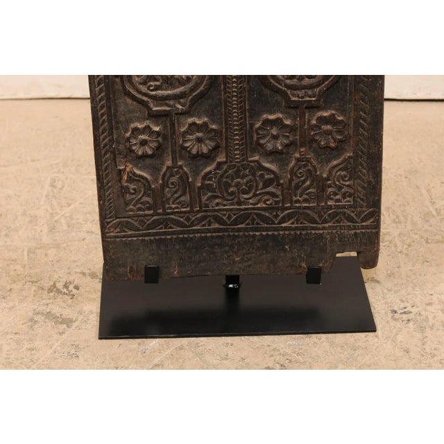 Coffee Mid 20th Century Balinese Rice Barn Door on Stand For Sale - Image 8 of 11