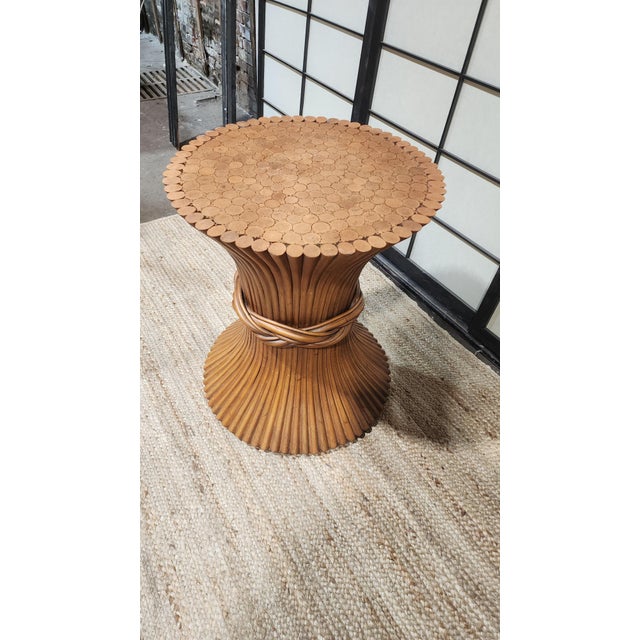 Vintage Sheaf of Wheat Table by John and Elinor McGuire For Sale - Image 11 of 11