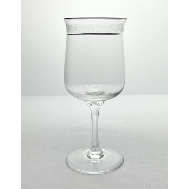 Lenox 1970s Lenox “Moonspun” Water Glasses - Set of 8 For Sale - Image 4 of 6