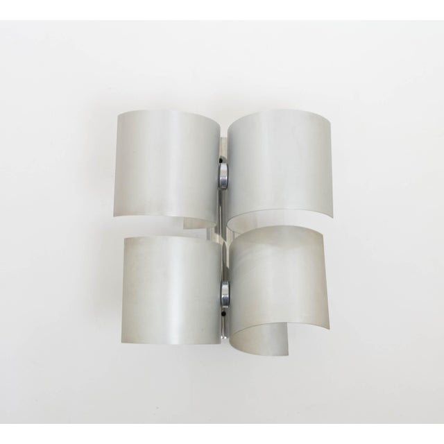Aluminium Wall Lamp by Nucleo Sormani, 1970s For Sale - Image 6 of 8