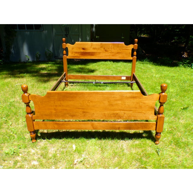 Vintage Solid Maple Full Double Bed Sterlingworth Furniture For Sale - Image 13 of 16