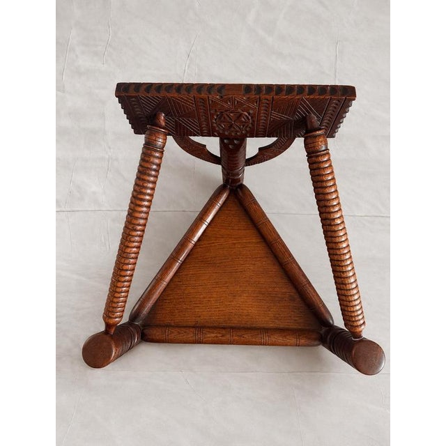 Antique 19th Century Oak Turners Corner Chair For Sale - Image 4 of 5