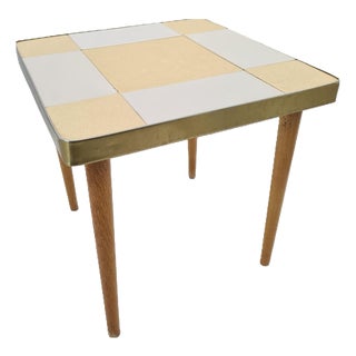 Small Mid-Century Modern Coffee Table with Ceramic Top, 1960s-1970s For Sale