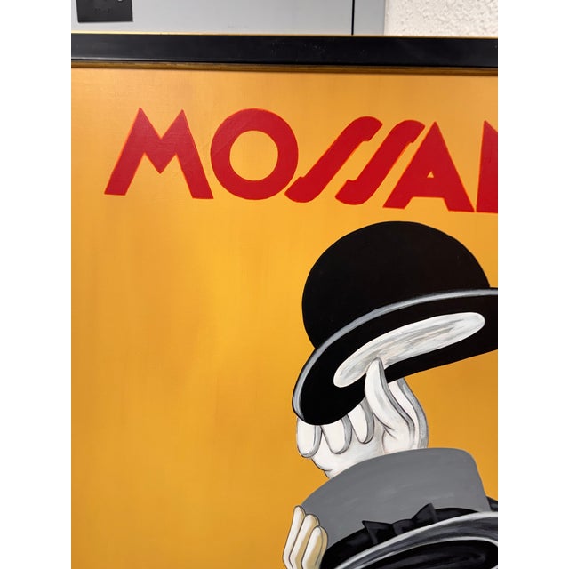 In the Style of Leonetto Cappiello "Mossant" French Poster Painting For Sale - Image 9 of 12