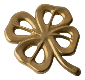 Vintage Leaf-Shaped Brass Coaster, Italy, 1960s