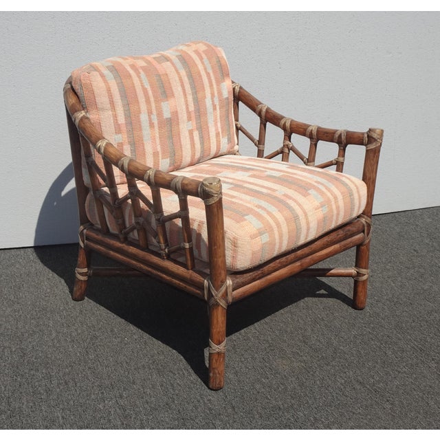 Pair of Vintage Mid Century Modern McGuire Bamboo Rattan ...