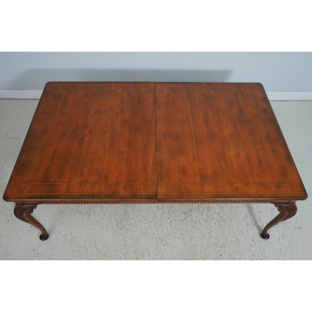 Queen Anne Baker Walnut Stately Homes Dining Table For Sale - Image 3 of 18