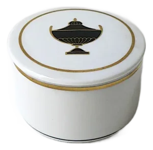 Italian Richard Ginori Porcelain Jewelry Box Neoclassical
