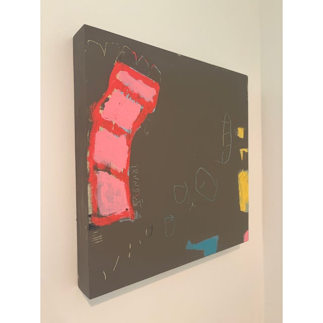 Sarah Trundle Sarah Trundle, Contemporary Abstract Painting, "Whaddya Think" For Sale - Image 4 of 5