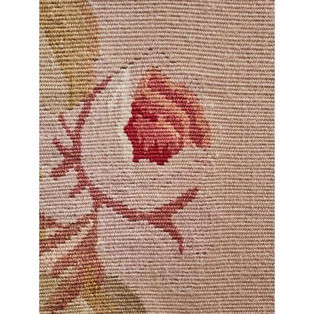 Textile Long Savonnerie Tapestry from Aubusson For Sale - Image 7 of 10