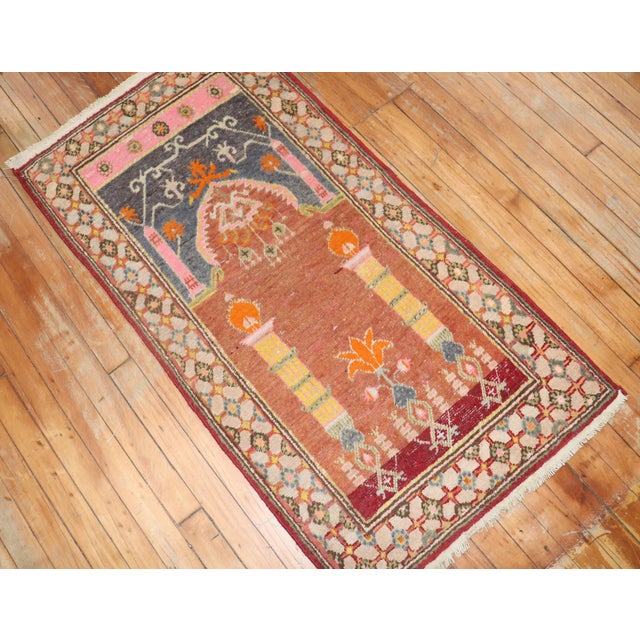 Early 20th Century Khotan Prayer Rug - 2'1" x 4'1" For Sale - Image 13 of 18